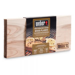 Tavolette di legno di cedro rosso occidentale da usare come supporto per la cottura e conferire ai tuoi piatti una gradevole nota affumicata.