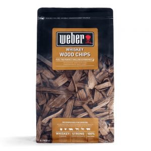 Chips di legno di quercia proveniente da botti di whiskey, per affumicare tutti i tagli di carne