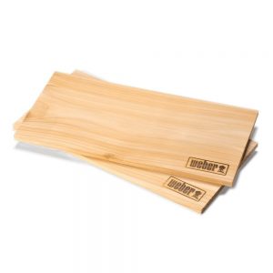 Tavolette di legno di cedro rosso del pacifico da usare come supporto per la cottura e conferire ai tuoi piatti una gradevole nota affumicata.
