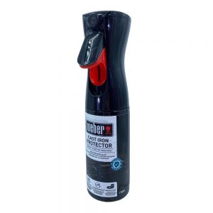 Spray protettivo 100% naturale per prevenire l'insorgenza di ruggine sulle griglie in ghisa e sugli accessori del tuo barbecue.