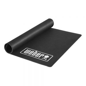 Tappetino ignifugo in polipropilene e gomma antiscivolo 80 x 120 cm, compatibile con tutti i barbecue a gas o carbone.