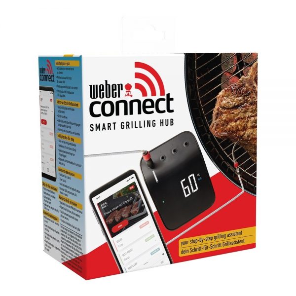 termometro wifi con sonde weber connect in scatola