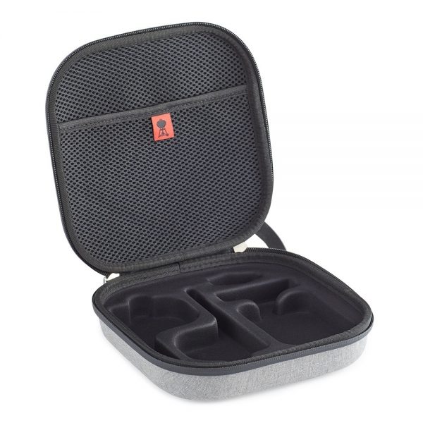 custodia grigia con zip per termometro wifi weber connect vuota