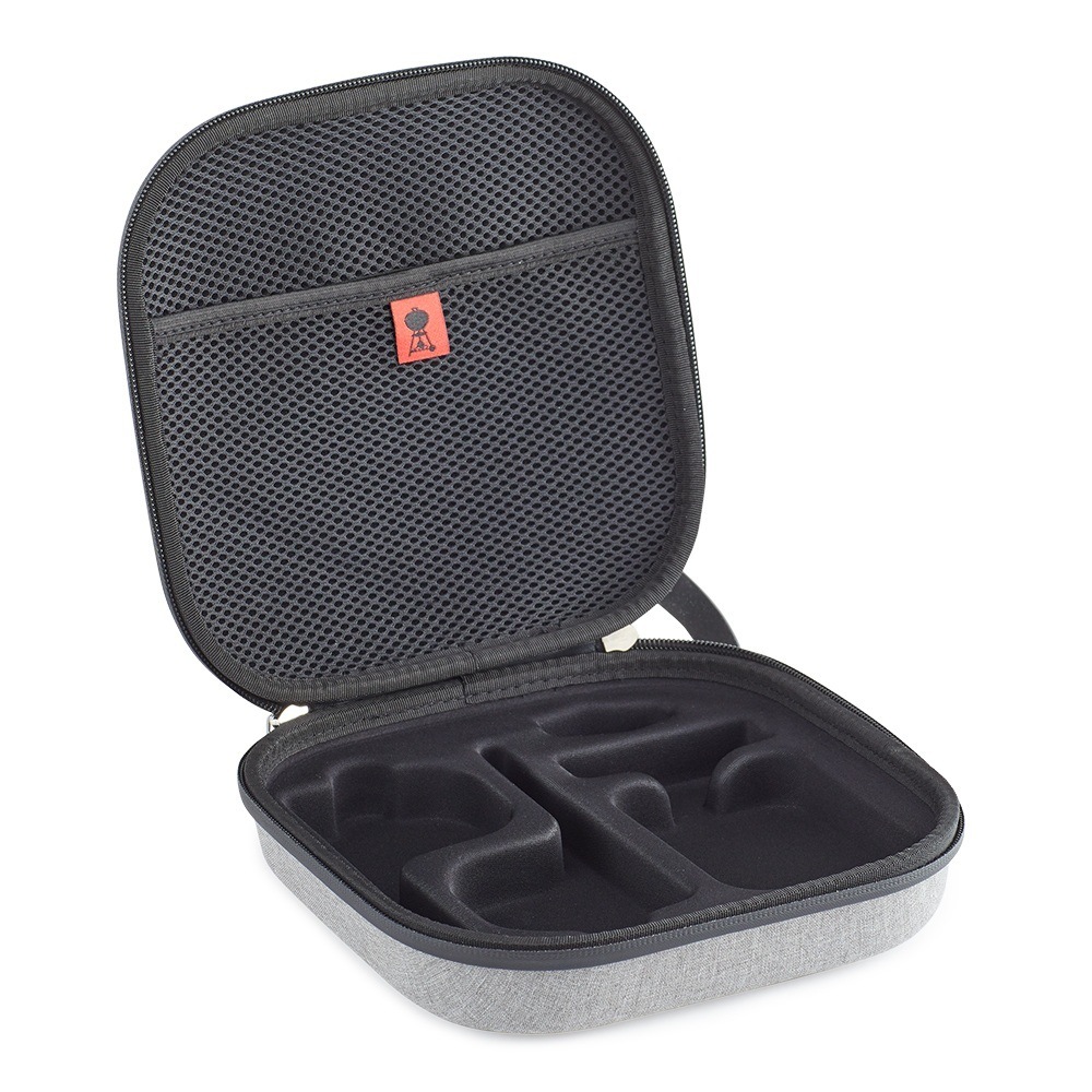 custodia grigia con zip per termometro wifi weber connect vuota