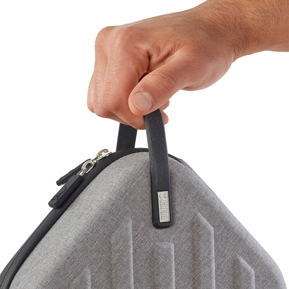 custodia grigia con zip per termometro wifi weber connect dettaglio laccio