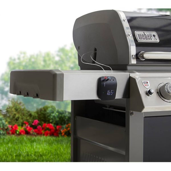 Kit composto da 6 componenti in acciaio inox per posizionare il termometro Weber Connect su diversi modelli di barbecue