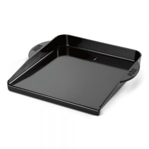 Piastra in ghisa smaltata con sistema di raccolta del grasso compatibile con tutti i barbecue a gas Weber