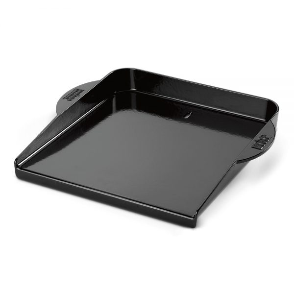 Piastra in ghisa smaltata con sistema di raccolta del grasso compatibile con tutti i barbecue a gas Weber