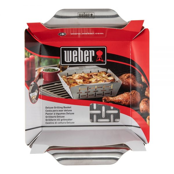 Vassoio di cottura deluxe in acciaio inox con manici compatibile con tutti i modelli di barbecue.