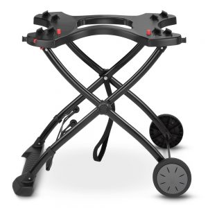 Carrello pieghevole compatibile con tutti i barbecue Weber Q delle serie 1000 e 2000