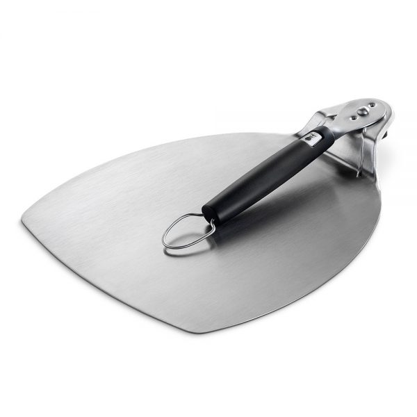 Robusta pala per pizza in acciaio inox per introdurre ed estrarre la pizza dal barbecue