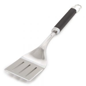 Spatola precision in acciaio inox per barbecue con impugnatura antiscivolo soft-touch.