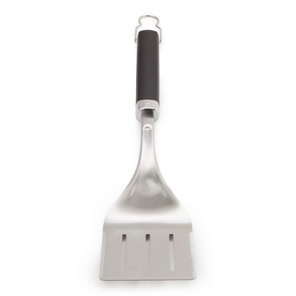 Spatola precision in acciaio inox per barbecue con impugnatura antiscivolo soft-touch.