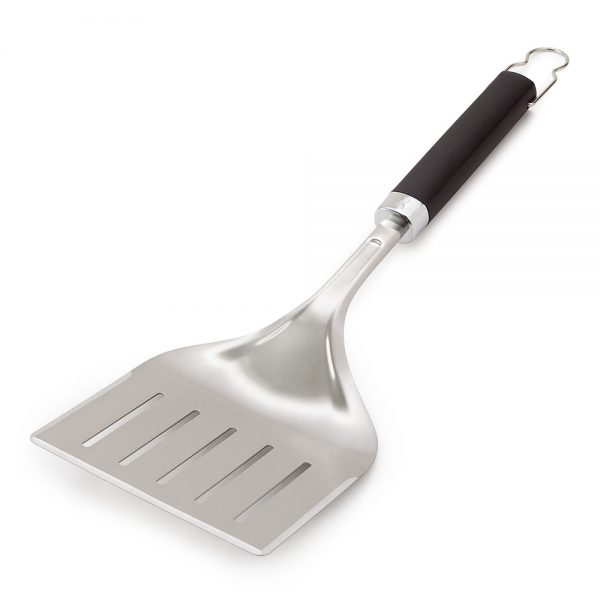 Spatola in acciaio inox con testa ampia e impugnatura antiscivolo soft-touch.