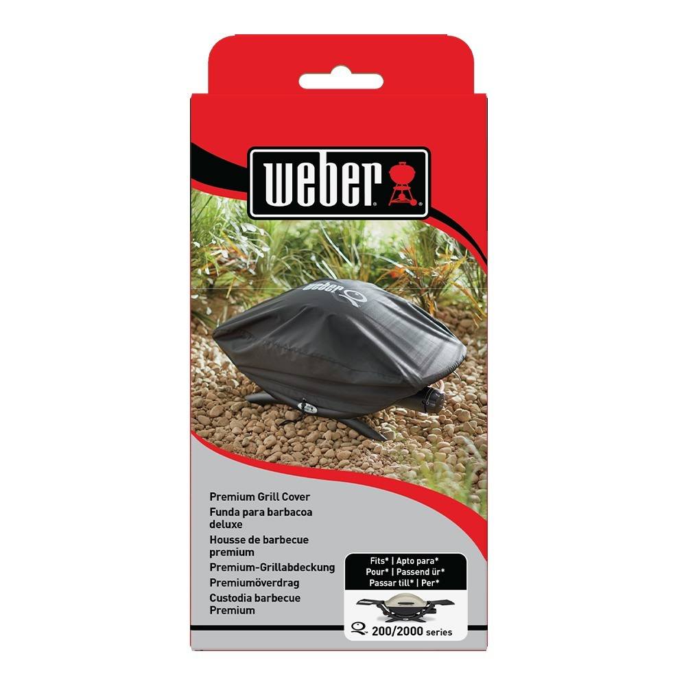 Copertura in poliestere di alta qualità compatibile con tutti i barbecue Weber Q delle serie 2000