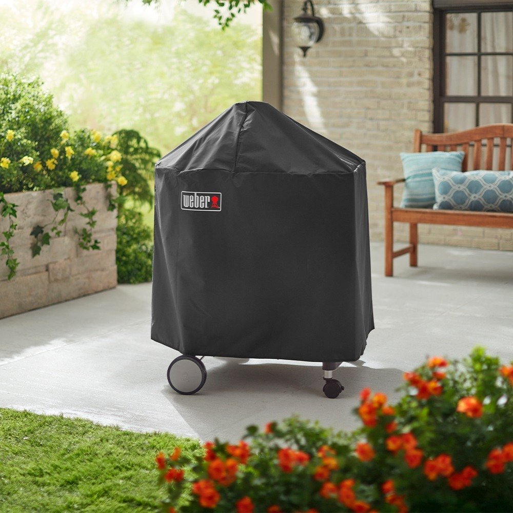 Copertura di alta qualità compatibile con il barbecue a carbone carrellato Performer GBS.