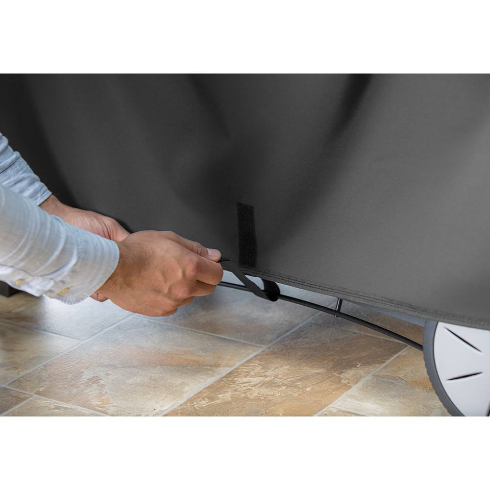 Copertura di alta qualità compatibile con tutti i barbecue Weber Q delle serie 3000 e 2000 con carrello