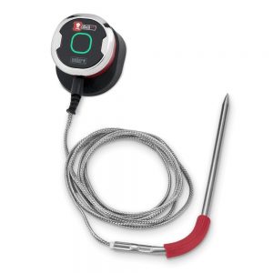 Termometro digitale per alimenti con connettività Bluetooth e App Weber iGrill integrata.