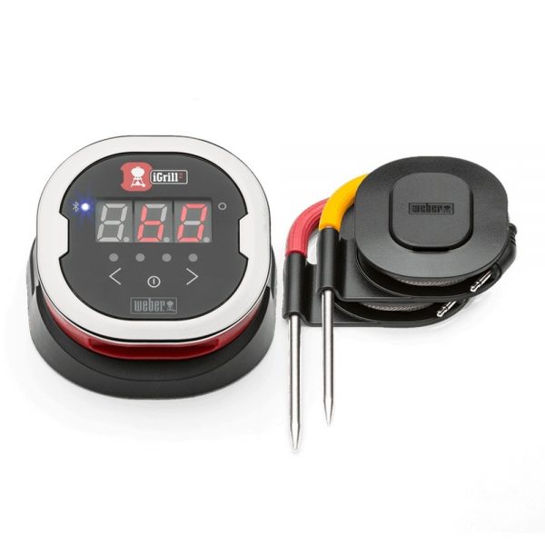 Termometro digitale per alimenti con connettività Bluetooth e App Weber iGrill integrata.