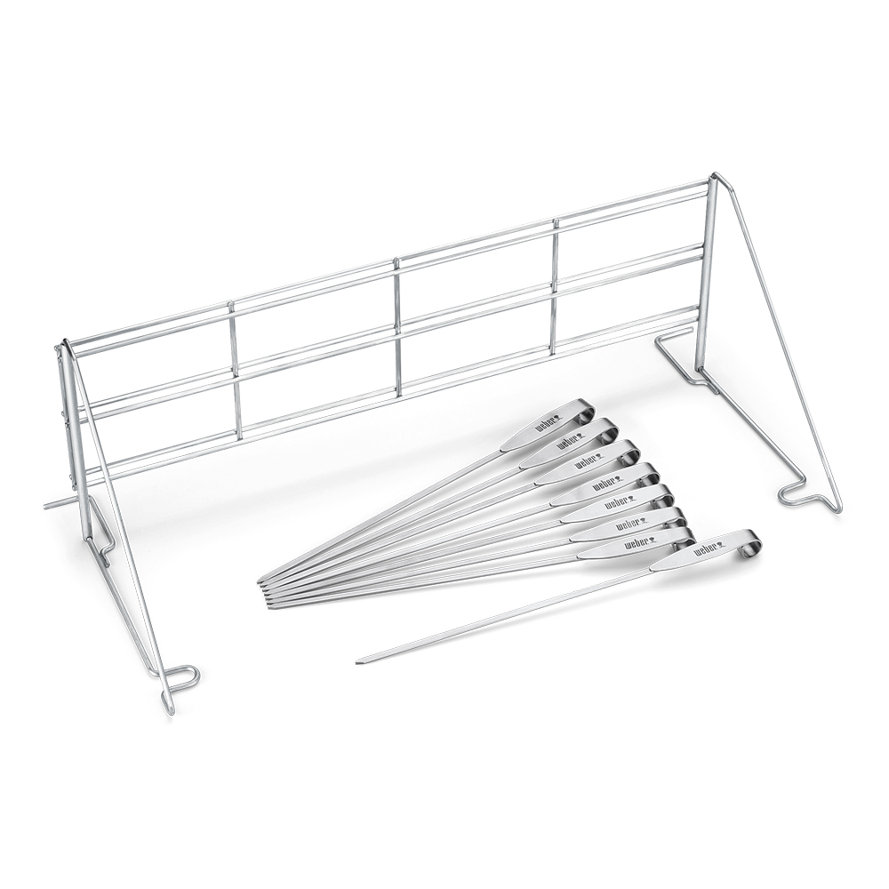 Sistema di cottura a sospensione multi livello in acciaio inox ETGS (Elevations Tiered Grilling System) Weber.