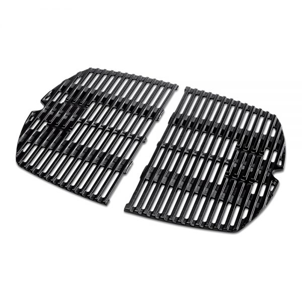 Set di 2 griglie di ricambio in ghisa smaltata per barbecue Weber Q serie 2000