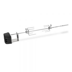 Girarrosto elettrico in acciaio inox compatibile con tutti i modelli di barbecue a gas Genesis II a 2 e 3 bruciatori e Genesis serie 300.