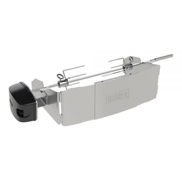Girarrosto elettrico in acciaio inox per barbecue Weber Pulse