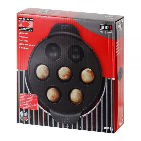 Accessorio di cottura multifunzione in ghisa compatibile con tutti i barbecue Weber GBS.