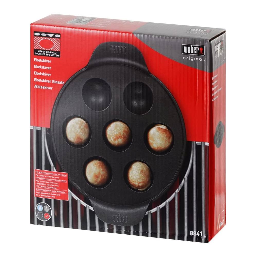 Accessorio di cottura multifunzione in ghisa compatibile con tutti i barbecue Weber GBS.