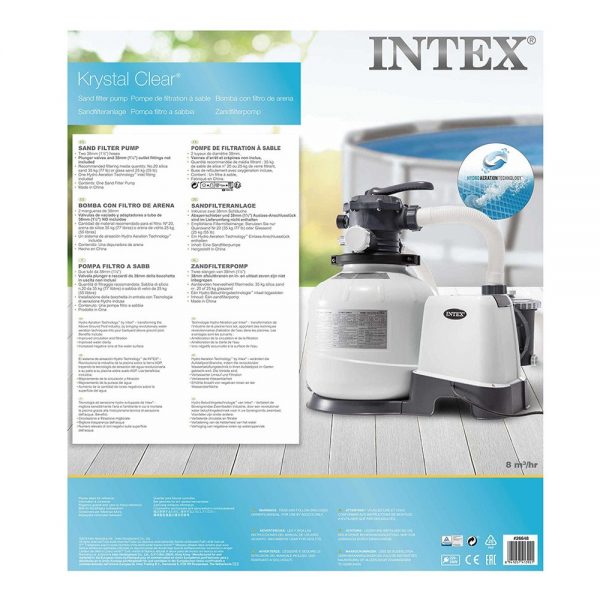 Pompa con Filtro a Sabbia Krystal Clear® Intex da 10500 L/h - 26648 - immagine 2