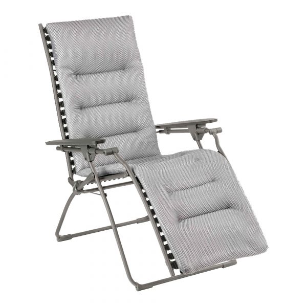 Poltrona Reclinabile Evolution BeComfort in Acciaio e Textilene Lafuma - Silver