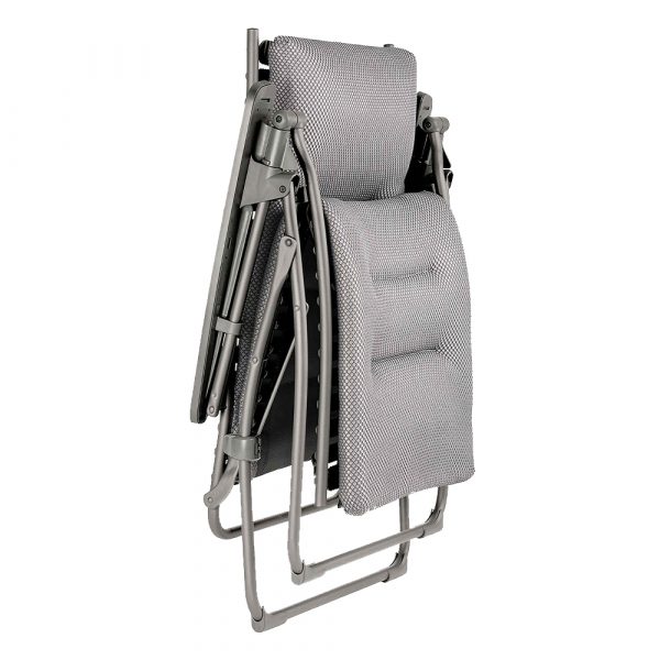 Poltrona Reclinabile Evolution BeComfort in Acciaio e Textilene Lafuma - Silver - immagine 2