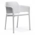 Sedia con Braccioli Impilabile Net in Resina Nardi - Bianco