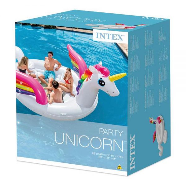 Isola Party Unicorno Gonfiabile Intex - 57266 - immagine 4
