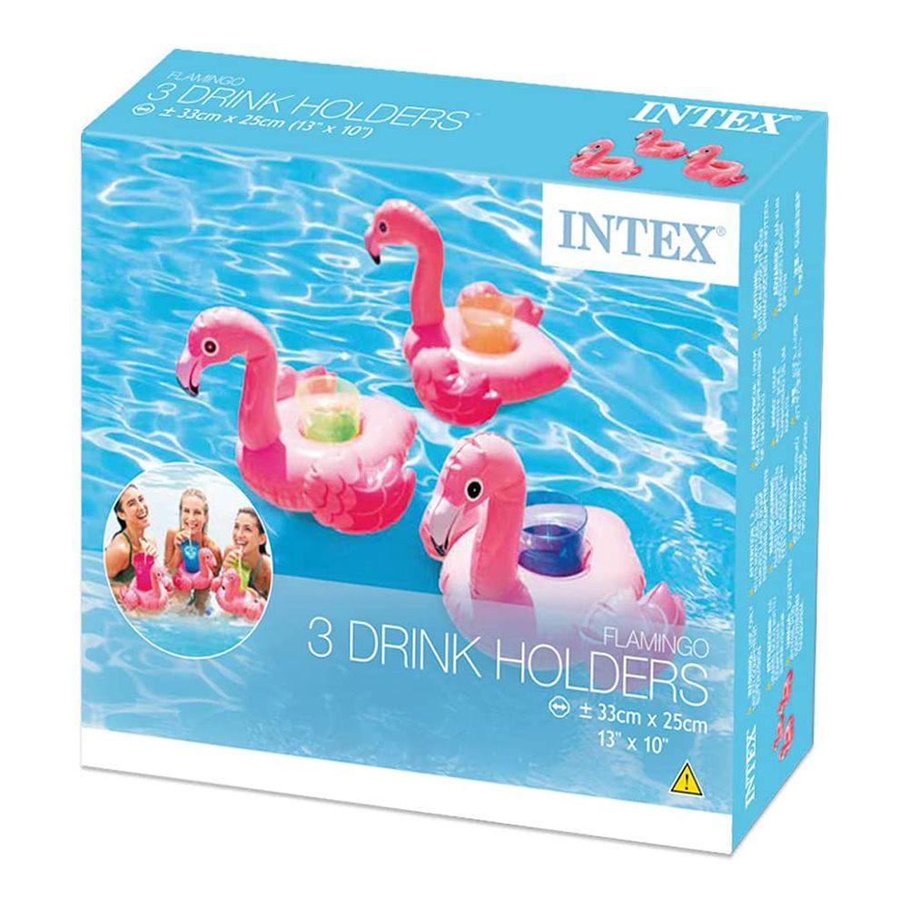 Portabicchieri Fenicottero Gonfiabili, set da 3 Intex - 57500 - immagine 2