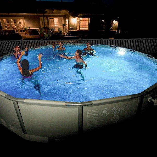 Faro magnetico a luce bianca compatibile con tutte le piscine Intex