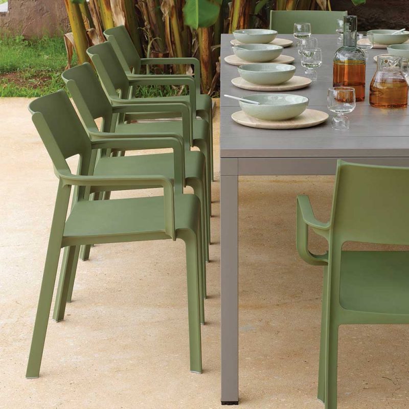 Poltrona Da Giardino Sedia Da Giardino ISCHIA In Resina Verde