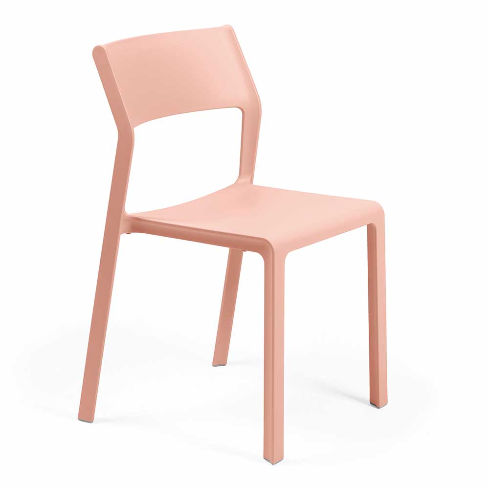 Sedia Impilabile Trill Bistrot in Resina Nardi - Rosa