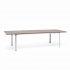 Tavolo Allungabile Alloro in Alluminio e Resina, 210/280 x 100 cm Nardi - Bianco/Tortora