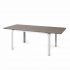 Tavolo allungabile Alloro 140/210x100 cm Nardi - Bianco/Tortora