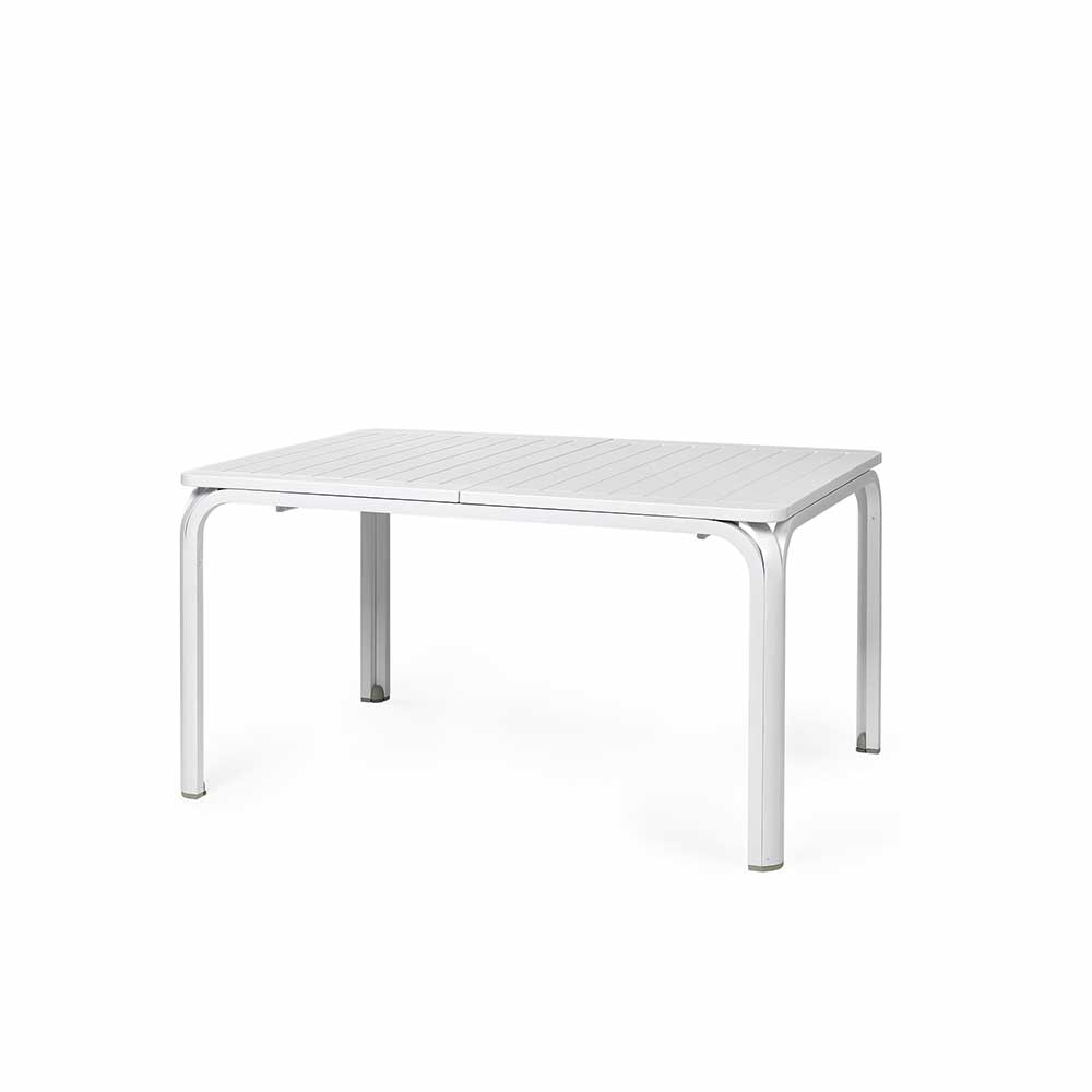 Tavolo Allungabile Alloro in Alluminio e Resina, 140/210 x 100 cm Nardi - Bianco - immagine 2