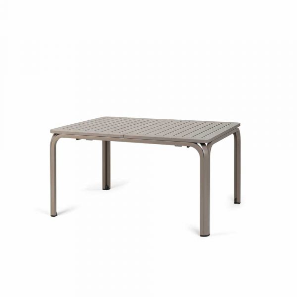 Tavolo Allungabile Alloro in Alluminio e Resina, 140/210 x 100 cm Nardi - Tortora - immagine 2