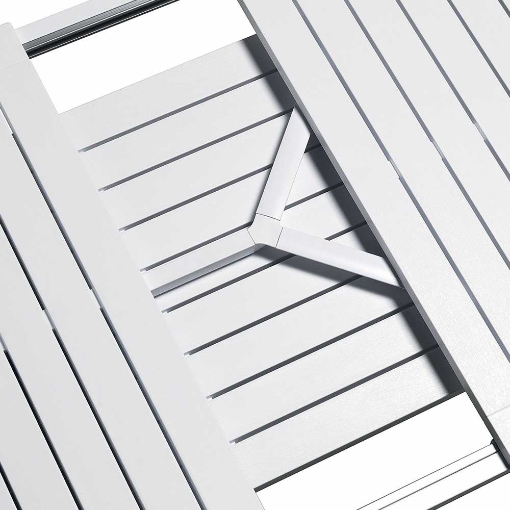 Tavolo Allungabile Alloro in Alluminio e Resina, 140/210 x 100 cm Nardi - Bianco - immagine 4