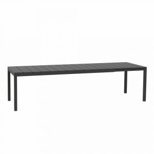 Tavolo Allungabile Rio in Alluminio e Resina, 210/280 x 100 cm Nardi - Antracite