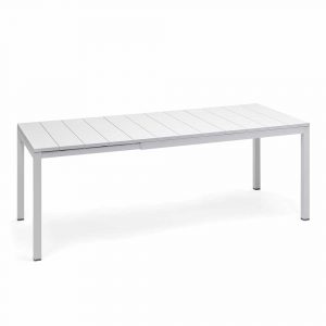 Tavolo Allungabile Rio ALU in Alluminio, 140/210 x 85 cm Nardi - Bianco