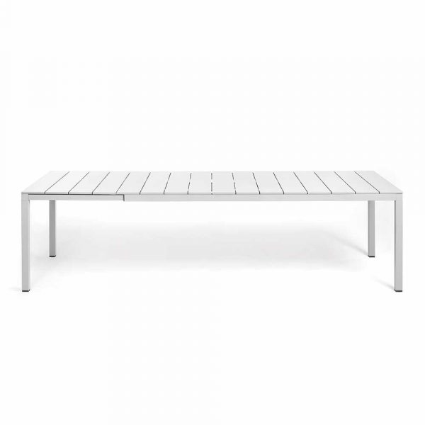 Tavolo Allungabile Rio ALU in Alluminio, 210/280 x 100 cm Nardi - Bianco