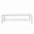 Tavolo Allungabile Rio ALU in Alluminio, 210/280 x 100 cm Nardi - Bianco