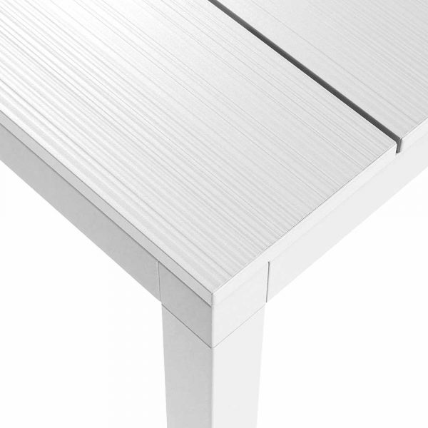 Tavolo Allungabile Rio ALU in Alluminio, 210/280 x 100 cm Nardi - Bianco - immagine 2