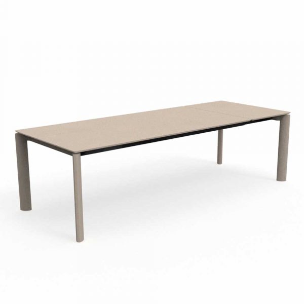 Tavolo Allungabile Milo in Alluminio, 200/320 x 100 cm Talenti - Tortora