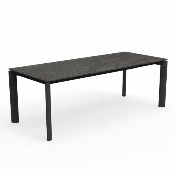 Tavolo Allungabile Milo in Alluminio e Ceramica, 160/215 x 95 cm Talenti - Antracite